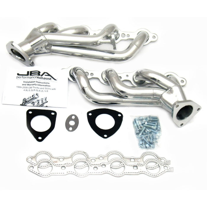 JBA 99-02 GM Truck 6.0L LS w/o A.I.R. w/EGR 1-5/8in Primary Silver Ctd Cat4Ward Header