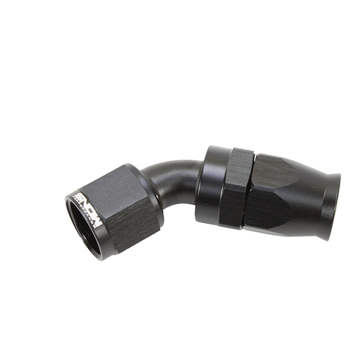 Snow -10AN 45 Degree PTFE Hose End (Black)