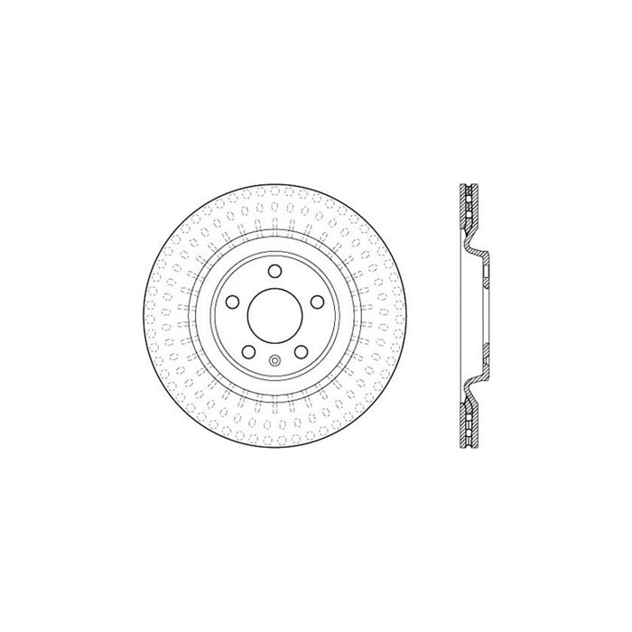 Stoptech 10-19 Audi S4 Premium Rear CryoStop Brake Rotor