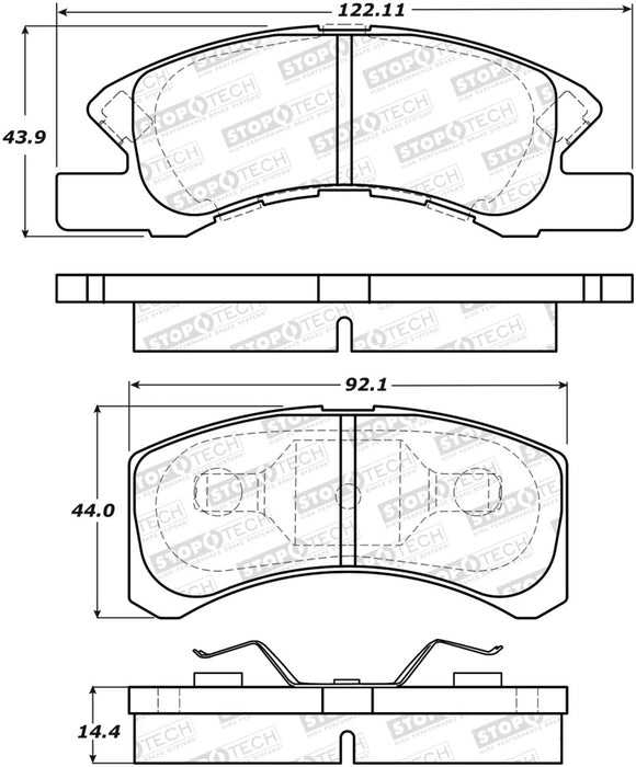 StopTech Street Brake Pads - Front