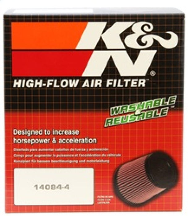 K&N Universal Rubber Filter Round Tapered 4.5in Flange ID x 5.875 Base OD x 5in Top OD x 3.25in H