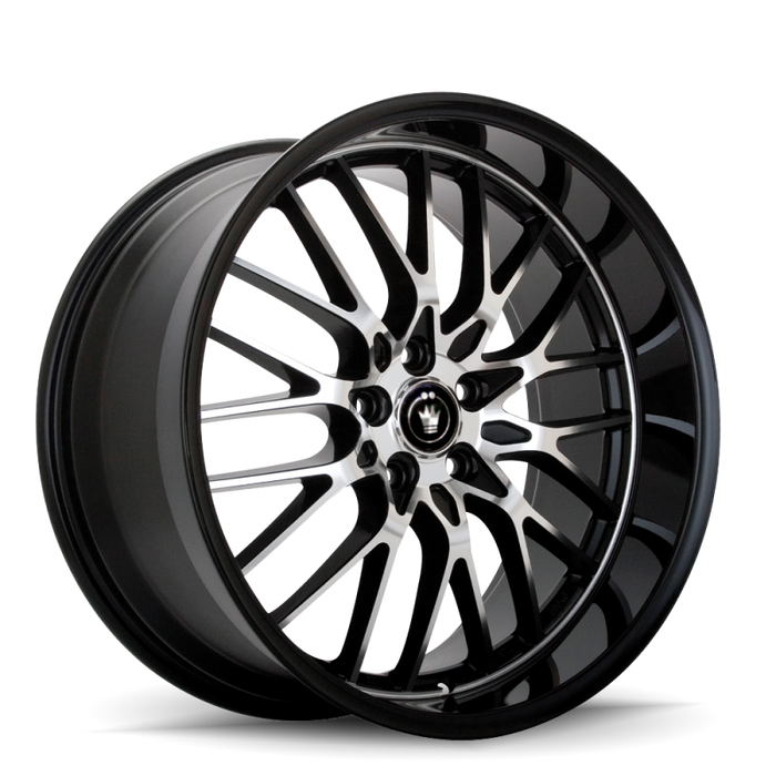 Konig Lace 18x8 5x100 ET35 Black/Machine Spoke