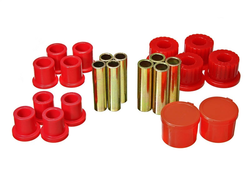 Energy Suspension 98-11 Ford Ranger 2/4WD Rear Leaf Spring Bushing Set - Red