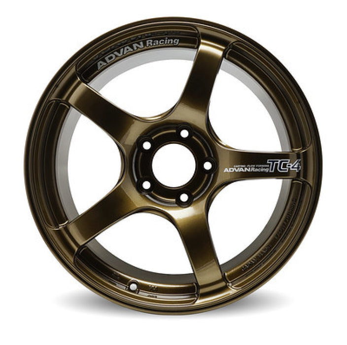 Advan TC4 16x8.0 +38 4-100 Umber Bronze Metallic Wheel (No Ring)