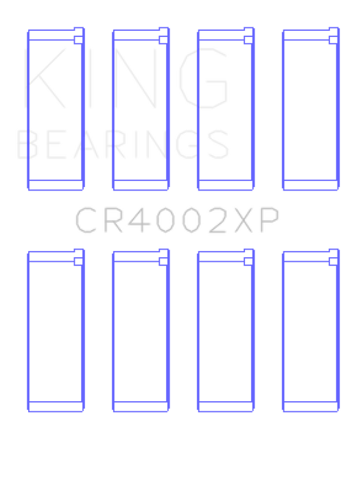 King Mazda B6/B6-T/ZM/B3/B5 (Size +0.5mm) Connecting Rod Bearing Set (Set of 4)