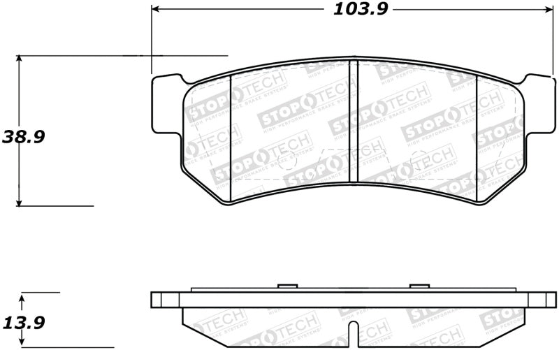 StopTech Street Brake Pads - Front