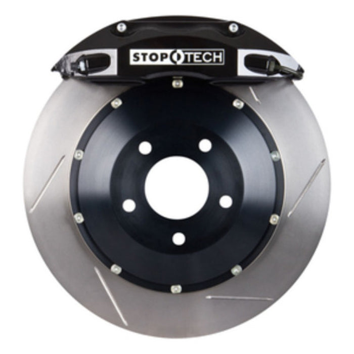 StopTech 08-13 BMW M3/11-12 1M Coupe Rear Black ST-40 Calipers 355x32 Slotted Rotors/Pads/SS Lines