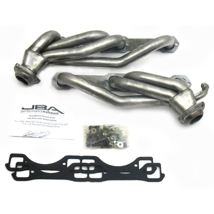 JBA 96-00 GM Truck 5.0L/5.7L SBC w/o A.I.R. 1-1/2in Primary Raw 409SS Cat4Ward Header