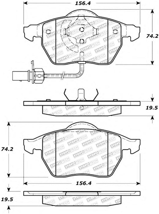 StopTech Street Select Brake Pads - Rear