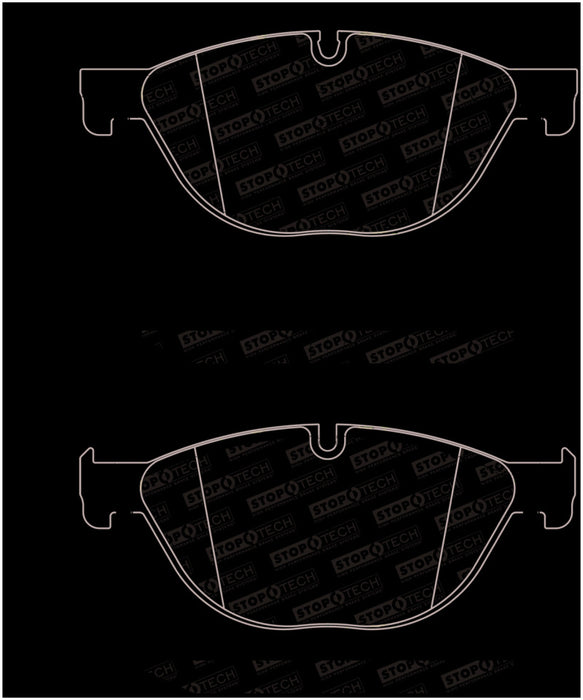 StopTech 09-17 BMW 5-Series Street Brake Pads w/Shims - Front