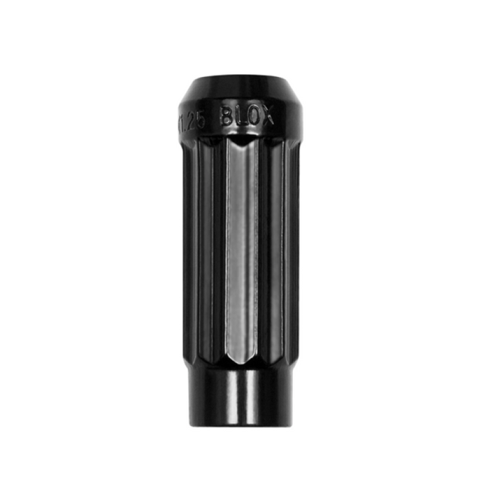 BLOX Racing 12-Sided P17 Tuner Lug Nut 12x1.5 - Black Steel - Single Piece