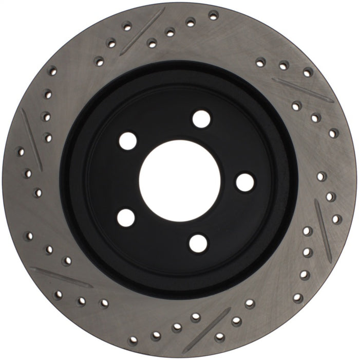 StopTech 05-10 Ford Mustang Slotted & Drilled Right Rear Rotor