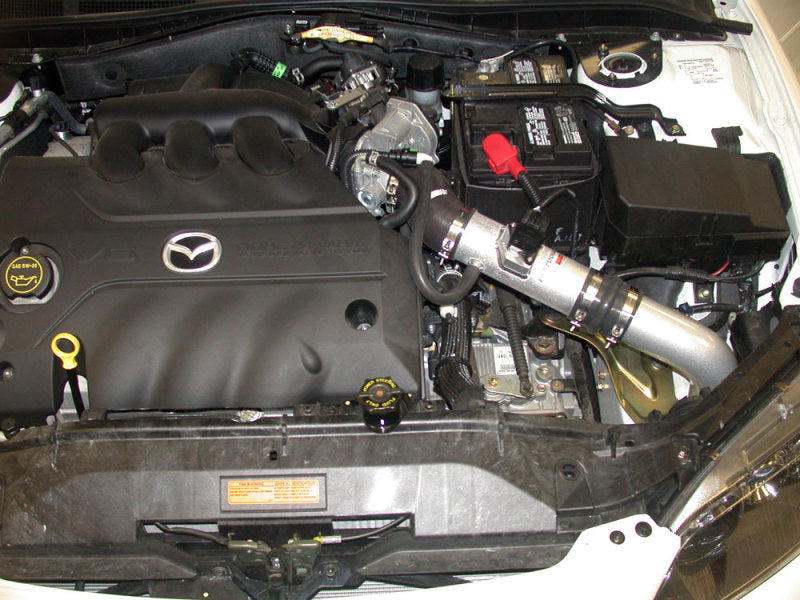 K&N 03 Mazda 6 V6-3.0L Silver Short Ram Typhoon Intake