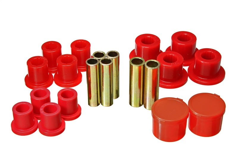 Energy Suspension 98-11 Ford Ranger 2/4WD Rear Leaf Spring Bushing Set - Red