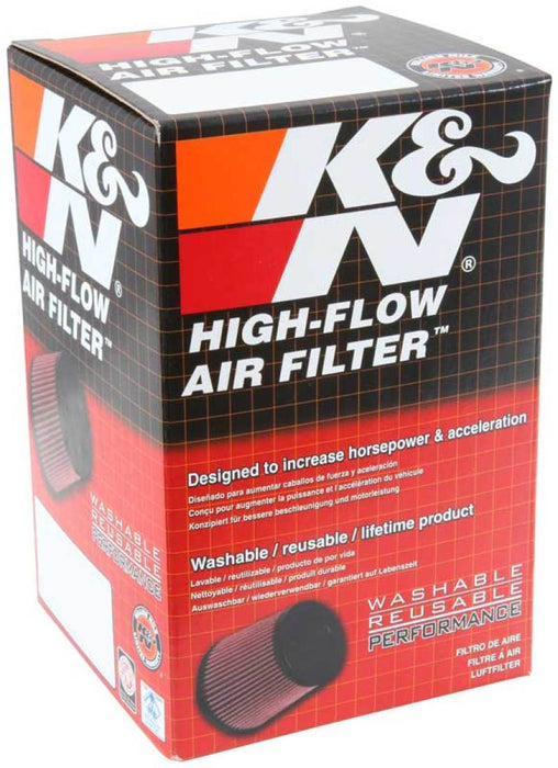 K&N Filter Universal Clamp-On Air Filter 2-5/8in Flange 4-1/2in OD 4in H