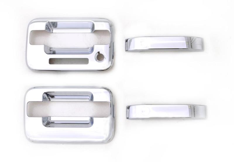 AVS 04-14 Ford F-150 (2 Door w/Keypad) Door Handle Covers (2 Door) 4pc Set - Chrome