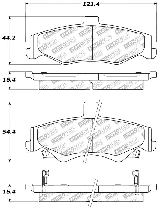 StopTech Street Select Brake Pads - Rear