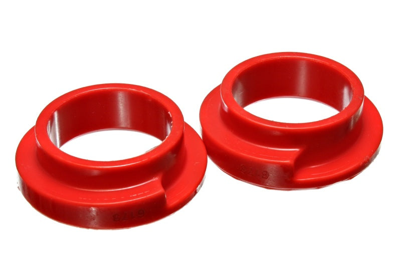 Energy Suspension Universal 2 1/8in ID 2 1/2in OD 5/8in H Red Coil Spring Isolators (2 per set)