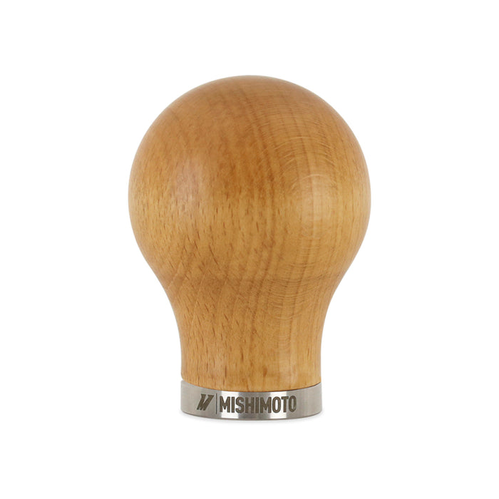 Mishimoto Round Steel Core Wood Shift Knob - Beech