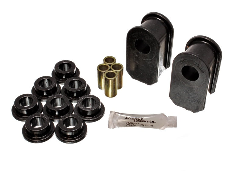 Energy Suspension Ford F100/150/250 Blk Fr & Rr A Style 1in Dia Sway Bar 3-1/2in Tall Bushing Sets