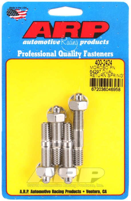 ARP Moroso 64927 Dual Return Spring no Spacer Plate SS Carb Stud Kit