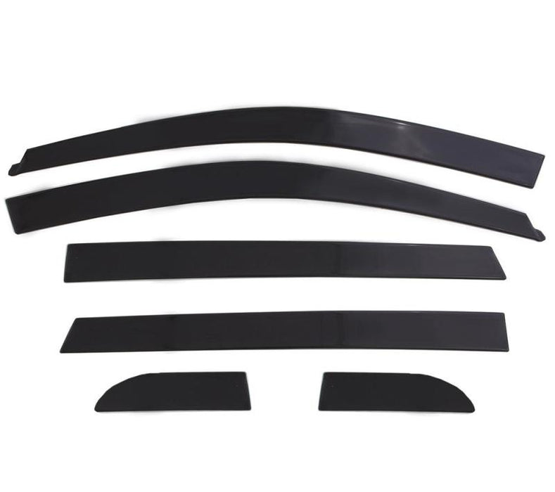 AVS 08-11 Subaru Impreza (Excl. WRX And STI) Ventvisor Low Profile Deflectors 6pc - Smoke