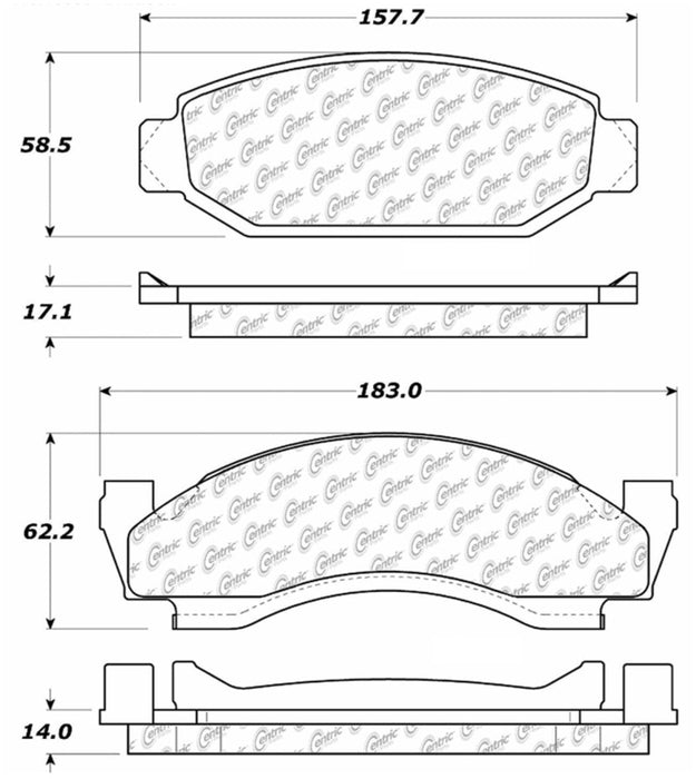 StopTech 73-86 Ford Bronco Front Truck & SUV Brake Pad