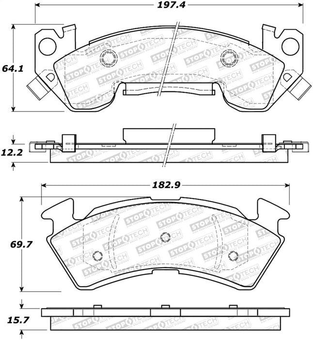 StopTech Street Brake Pads - Rear