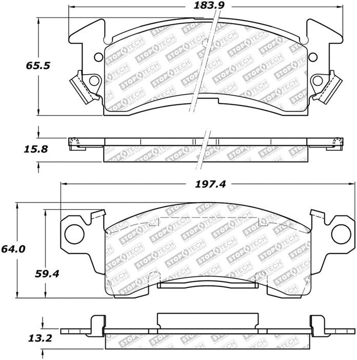 StopTech Street Select Brake Pads - Rear