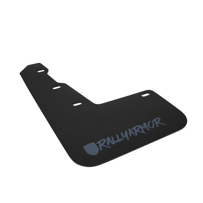 Rally Armor 15-21 Subaru WRX/STI Black Mud Flap Grey Altered Font Logo