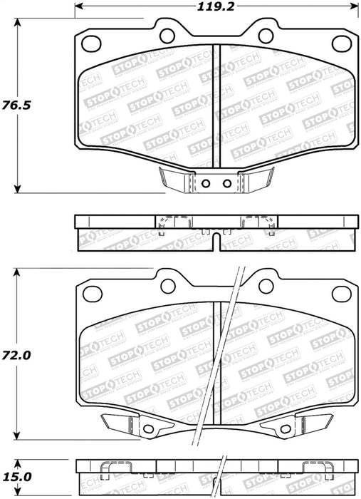 StopTech Street Brake Pads - Front