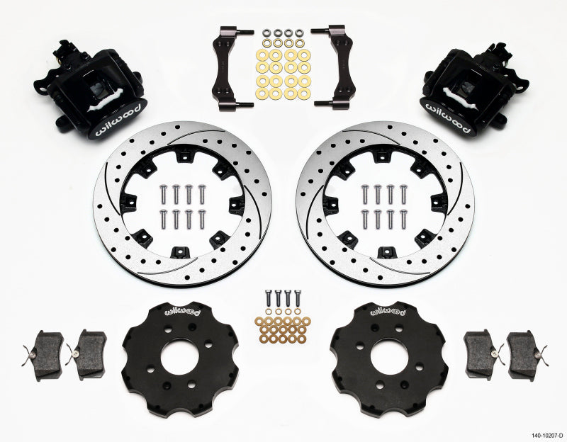 Wilwood Combination Parking Brake Rear Kit 12.19in Drilled Civic / Integra Disc 2.39 Hub Offset