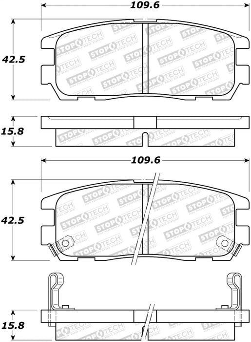 StopTech Street Brake Pads - Front