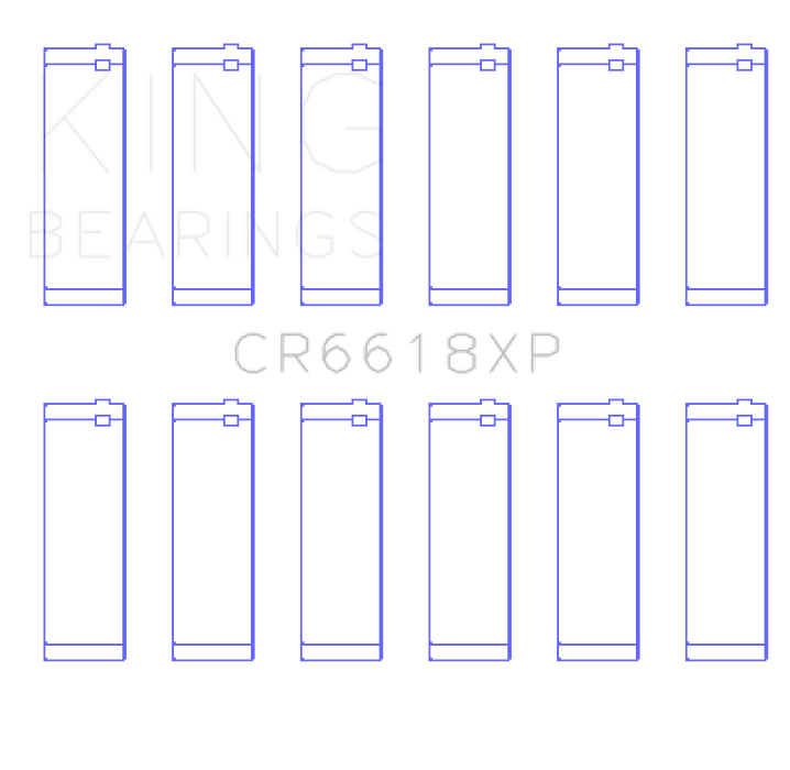 King Chevrolet 200/229ci XP Series Connecting Rod Bearing Set - STDX Size