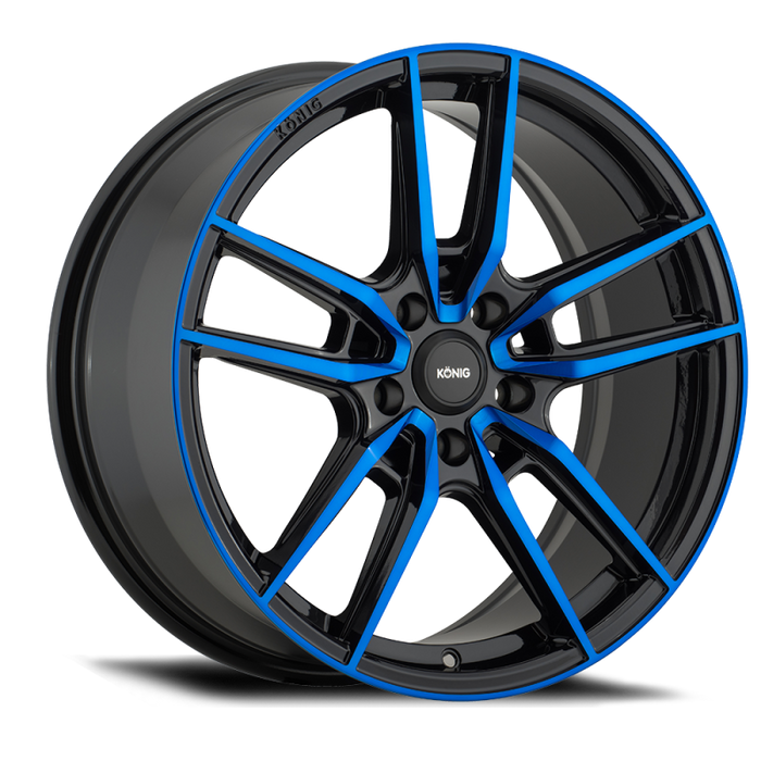 Konig Myth 19x8.5 5x114.3 ET40 Gloss Black w/ Blue Tinted Clearcoat