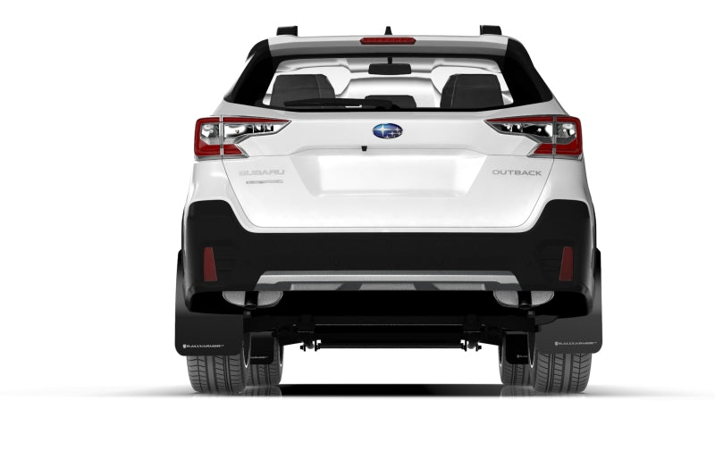 Rally Armor 20-24 Subaru Outback Black UR Mud Flap w/White Logo