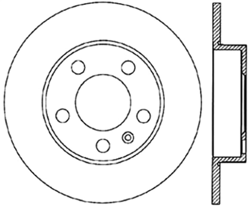 StopTech 00-06 Audi TT Left Rear Drilled Rotor