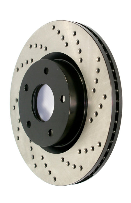 StopTech Sport Cross Drilled Brake Rotor - Front Left