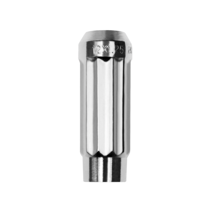 BLOX Racing 12-Sided P17 Tuner Lug Nut 12x1.5 - Chrome Steel - Single Piece