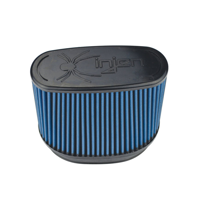 Injen NanoWeb Dry Air Filter 6.7x4.54in Oval ID / 7.7x5.7in OD / 5.55in Height / 7x2.75in Top