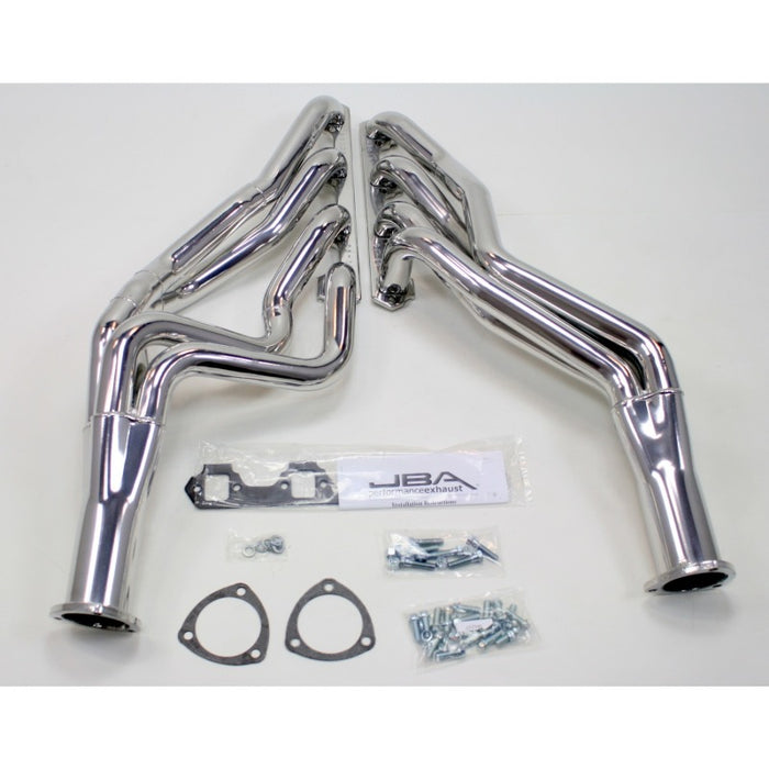 JBA 65-73 Ford Mustang 260-302 SBF 4 Speed C4/C6/AOD 1-3/4in Primary Silver Long Tube Header