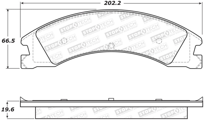 StopTech Street Brake Pads - Rear