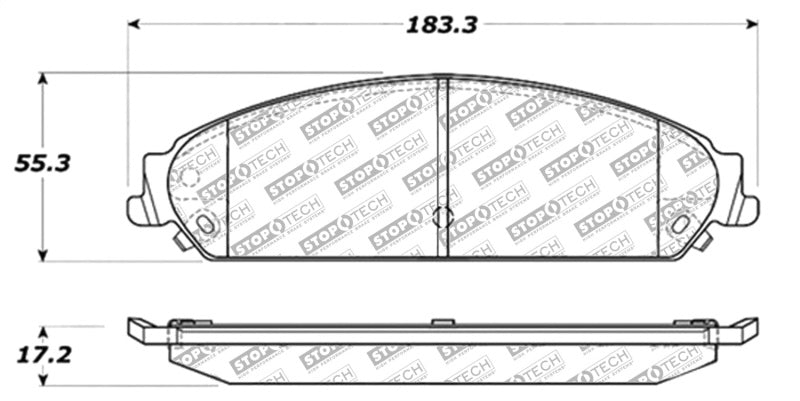 StopTech Street Select Brake Pads - Front/Rear