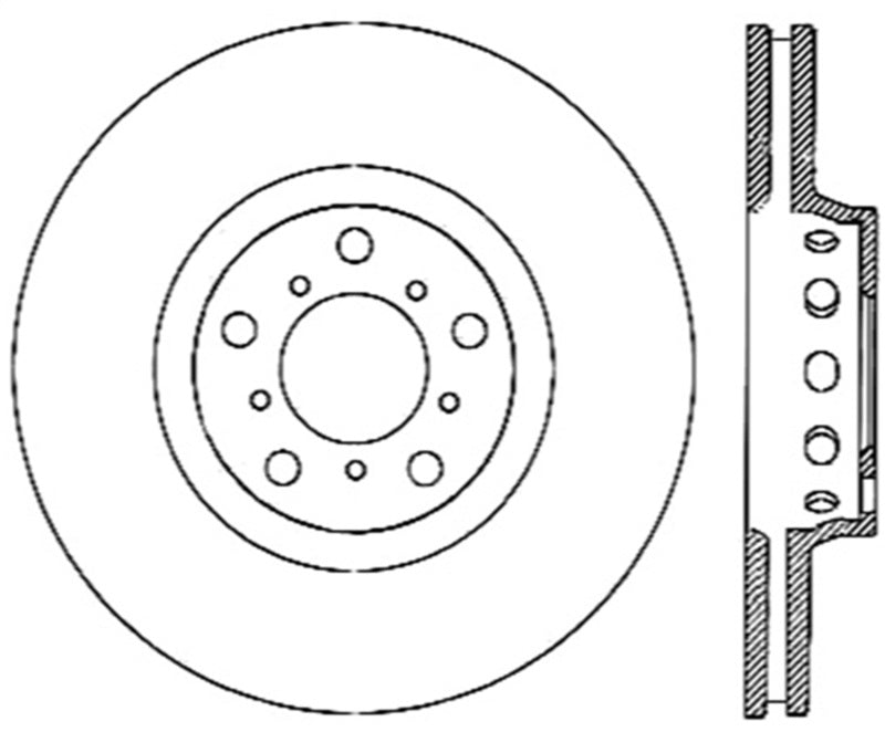 StopTech 00-03 BMW M5 Drilled Right Front Rotor