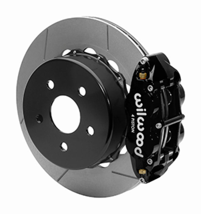 Wilwood 2020+ Jeep Gladiator (JT) Narrow Superlite 4R Rear Slotted Brake Kit 14.00in Black w/ Lines