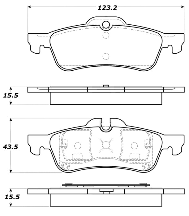 StopTech Street Touring 02-06 Mini Rear Brake Pads