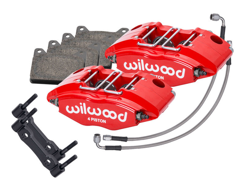 Wilwood 69-74 Porsche 911 Front Powerlite Caliper Kit 3in MT - Red