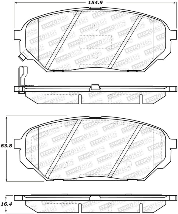 StopTech Street Brake Pads - Front