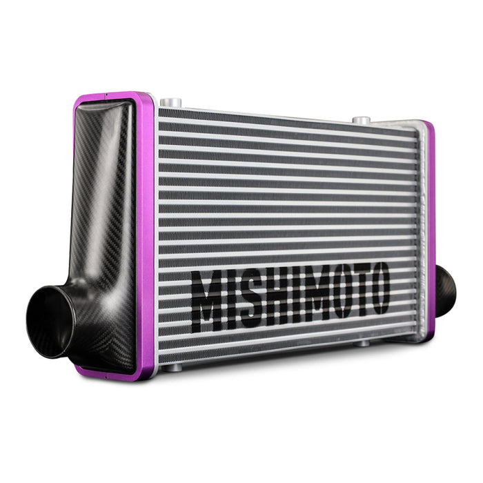 Mishimoto Universal Carbon Fiber Intercooler - Matte Tanks - 450mm Silver Core - S-Flow - R V-Band