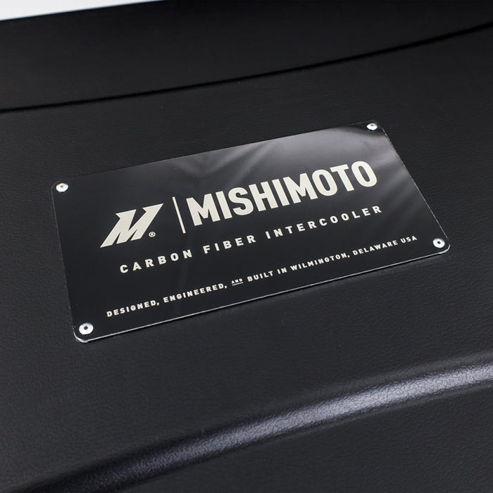 Mishimoto Universal Carbon Fiber Intercooler - Matte Tanks - 450mm Black Core - C-Flow - BK V-Band